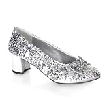 WOMEN'S RED SEQUINS DOROTHY SHOES Silver Sequins
