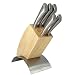 Anthony Worrall Thompson Prestige 6 Piece Ergonomic Knife Block Set in Stainless Steel