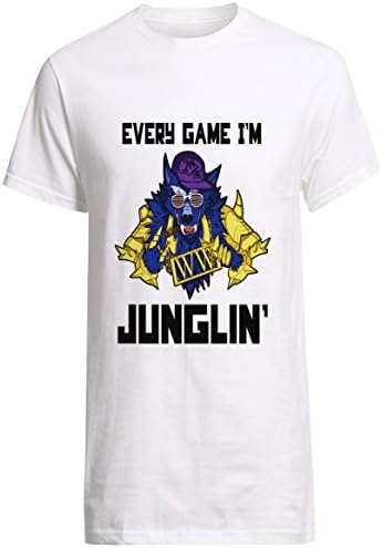 League of Legends Champion Warwick Every Game Im Junglin Shirt Custom Fruit of the Loom T-shirt (S)