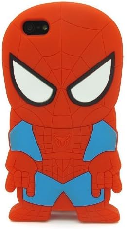 MANDALIBRE® Cute Cartoons 3D Silicone Case Back Cover Skin For iPhone 6, 4.7-inch (SpiderMan iPhone 6)