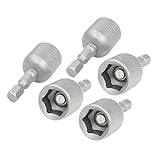 uxcell 磁気ナット セッター 42mmの長さ 12mm ナット ドライバ ハンド ツール 5個