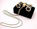 Ultra Sharp Opera Glasses Binoculars 3X in Case W/Chain