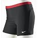NIKE Shorttight Frauen, schwarz/rot