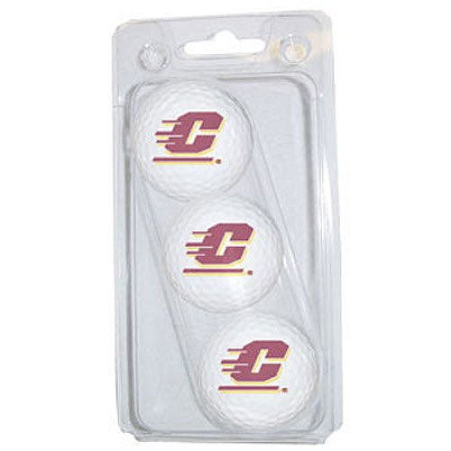 Central Michigan Chippewas NCAA 3 Golf Ball Sleeve Pack