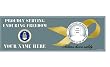 Air Force Enduring Freedom Bumper Sticker(Yellow Ribbon inset)