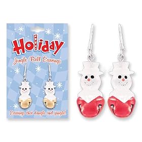 Holiday Jingle Bell Character Earrings
