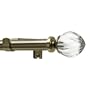Levolor Fluted Acrylic Rod Set, Burnished Brass, 3/4-Inch Diameter, 66 to 120-Inch Width