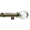 Levolor Fluted Acrylic Rod Set, Burnished Brass, 3/4-Inch Diameter, 66 to 120-Inch Width