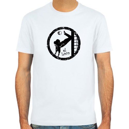 T-Shirt René Higuita ::: Farbauswahl: skyblue, sand, weiß oder deepred ::: Fußball-Kult