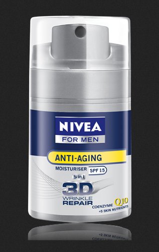 Nivea for Men 3d Wrinkle Repair Q10 Anti-aging Spf15 Moisturiser 50ml Wholesale Price Made of Thailand