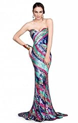 Chiffon/Taffeta/Tulle Crystals Applique Crystal Beaded Lace Sequined Evening Dress 