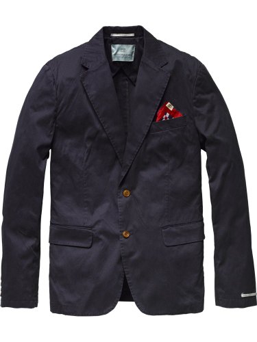 Scotch & Soda Herren Sakko 12010230020 - Blazer - bright washed blazer, Gr. 46 (S), Blau ( Preisvergleich