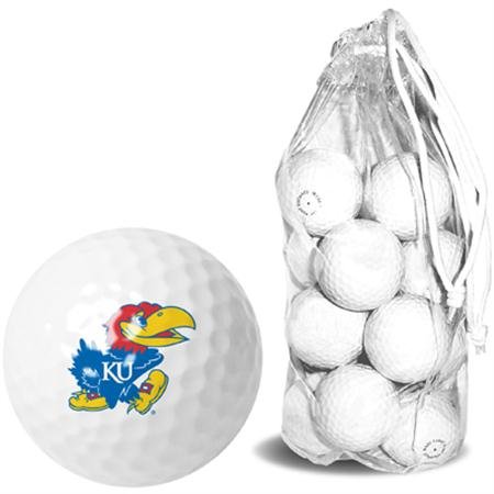 Kansas Jayhawks Ku Ncaa Clear Pack 15 Golf Balls
