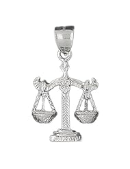 Clevereves 14K White Gold Zodiac Pendant 11.4 - Gram(s)