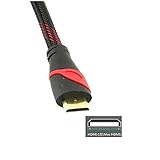 Caxico 1.5 M/5 FT ゴールド メッキ 1.4 バージョン 1080 P HDMI オス ミニ HDMI オスの延長ケーブル黒