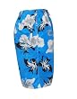 Boys Swim Trunks with pockets. Black/White/Blue Floral Sizes M-SM