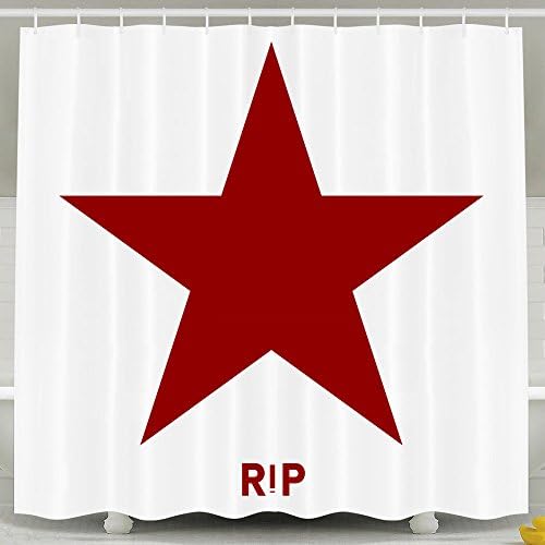 Rest In Peace Star Shower Curtains 72*78inch For Home / Traval / Hotel With Hooks