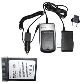HQRP Battery Charger and Battery for Olympus C-7000, C-760, C-765, C-770, D-590 Digital Camera Replacement