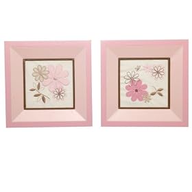 Nautica Haylie 2 Piece Framed Art, Pink/Tan