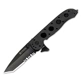 M16-12 Zytel LE, Tanto, Black Zytel Handle, LAWKS - Columbia River Knife & Tool Knives