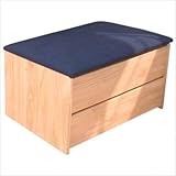 University Loft Grad Chest Graduate Series Upholstered Storage Chest Finish: Wild Cherry, Fabric: Starry Night (Dark Blue)