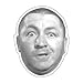 The Three Stooges - Curly Head Decal - Sticker