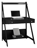 Bush Furniture Myspace Collection Ladder Desk, Classic Black