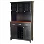 Buffet 2 2ddoor Hutch 2d Black 2f