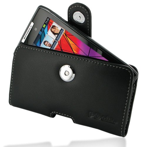 PDair P01 Black Leather Case for Motorola RAZR XT910 Droid RAZR XT912