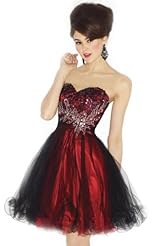 Plus Size Crystals Beaded Applique Lace Crystal Chiffon/Taffeta/Tulle Club Dress 