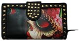 Iron Fist Vanity Fair Day of the Dead Sugar Skull Death Mask Vegan Checkbook Wallet