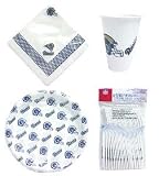 St. Louis Rams NFL 96 Piece Plastic Dinnerware Set