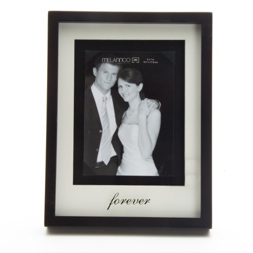 Buy Now at Amazon.com: Melannco 5x7 Black Wedding Frame Forever
