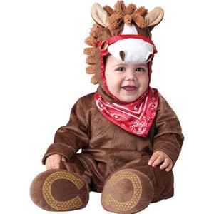 InCharacter Baby Boy's Playful Pony, Brown, Small