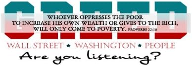 GREED-Bumper Sticker