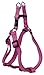 Reflective Adjustable Dog Step in Harness for Extra Large Dogs; Matching Collar and Leash Available, Pink