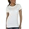 Merona® Short-Sleeve Shadow Stripe Tee- True White