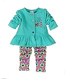 9か月-2歳女の赤ちゃんのかわいい子供服2ピーススーツのトップとパンツのセット