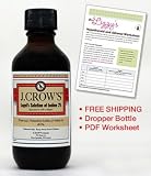 J.CROW'S® Lugol's Solution 2% 16oz Bottle, with Small Dropper Bottle and Worksheet