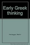 Early Greek thinking