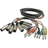 HOSA TIP-RING-SLEEVE TO XLR (M), 4m (13.2 ft.) x 8