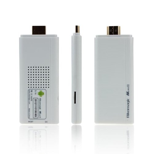 Rikomagic MK802 III Dual Core Android 4.1 Jelly Bean Mini PC Rockchip RK3066 1.6Ghz Cortex A9 1GB RAM 8G ROM HDMI (White)