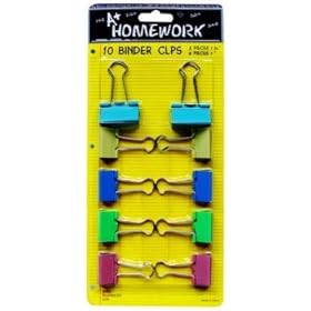 Binder Clips - 10 pack 1 + .75 Case Pack 48