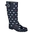 Women's Schooled Fish Rain Boots - Navy