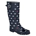 Women's Schooled Fish Rain Boots - Navy