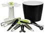 Arta Brio Bucket and 7-Piece Tool Set, Black / Stainless Steel