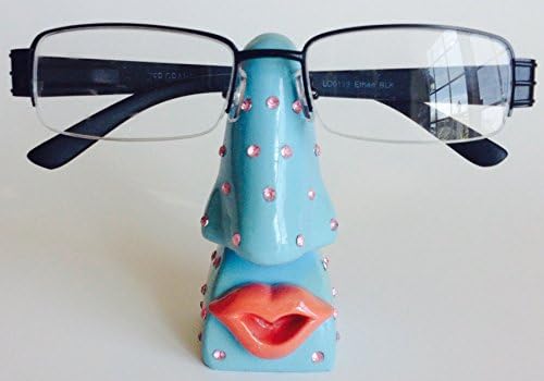 Item: Bling Nose Eyeglasses Holder - Blue [Health and Beauty]
