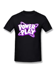 Sports: Hsuail Mens Power Play Logo T-Shirt Black US Size XXL - Hsuail