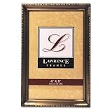 4" x 6" Picture Frame in Antique Brushed Brass with Bead Border