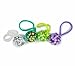 Rainbow Glitter Charms for Rubberband Loom Bracelets